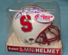 Riddell Stanford Alex Smith Autographed Mini Football Helmet #81 Original