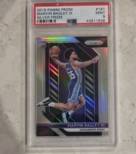 2018-19 Panini Prizm Marvin Bagley III Kings Silver Prizm RC #181 Graded PSA 9
