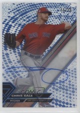 2017 Topps High Tek Blue Rainbow Auto 50/50 Chris Sale #HT-CSA Auto 1v3