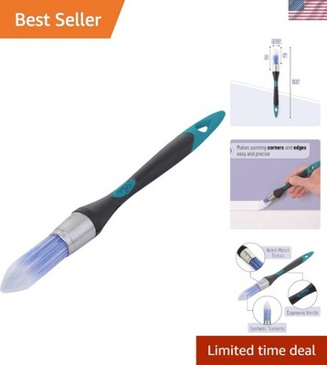 Bates 0.75-Inch Trim Brush - Ergonomic Small Paint Brush for Precision Detailing