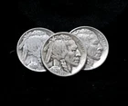 1913 Type 1, 1918-S, & 1921 5c Buffalo Nickels - Better Date Lot