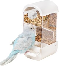 No Mess Parrot Automatic Feeder Anti-Scattering Bird for Round Roofs