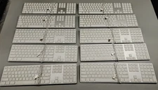 Lot of 10 Apple A1243 Keyboards Wired Slim Aluminum Ultrathin w/NumPad (READ!!!)