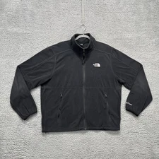 The North Face Polartec Fleece Jacket Mens Large Black Full Zip Pockets NF0A7ZXW