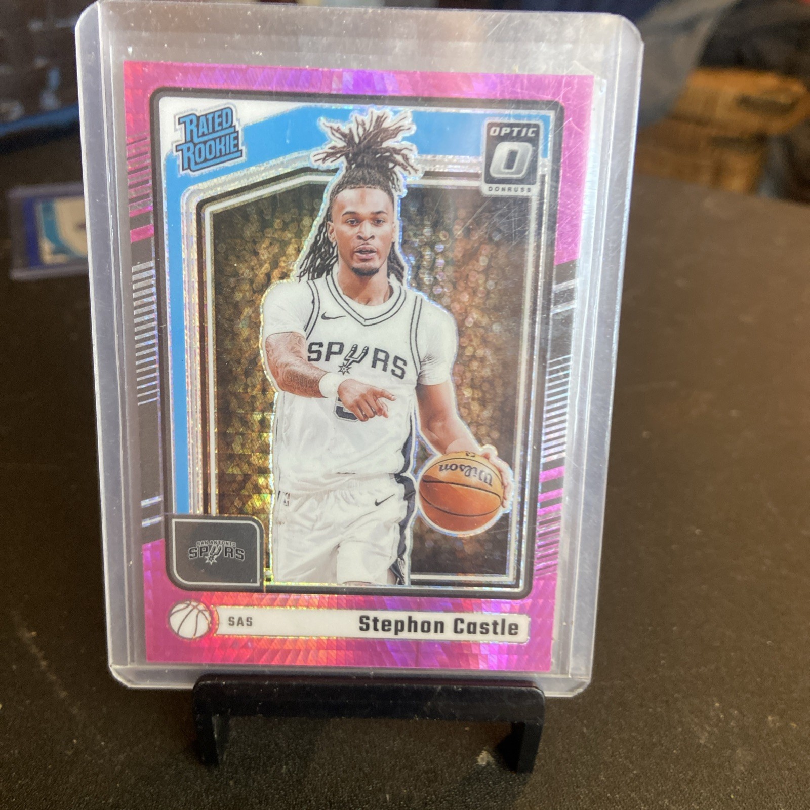 2024-25 Panini Donruss Optic - Rated Rookie Stephon Castle #254 Pink Hyper Prizm