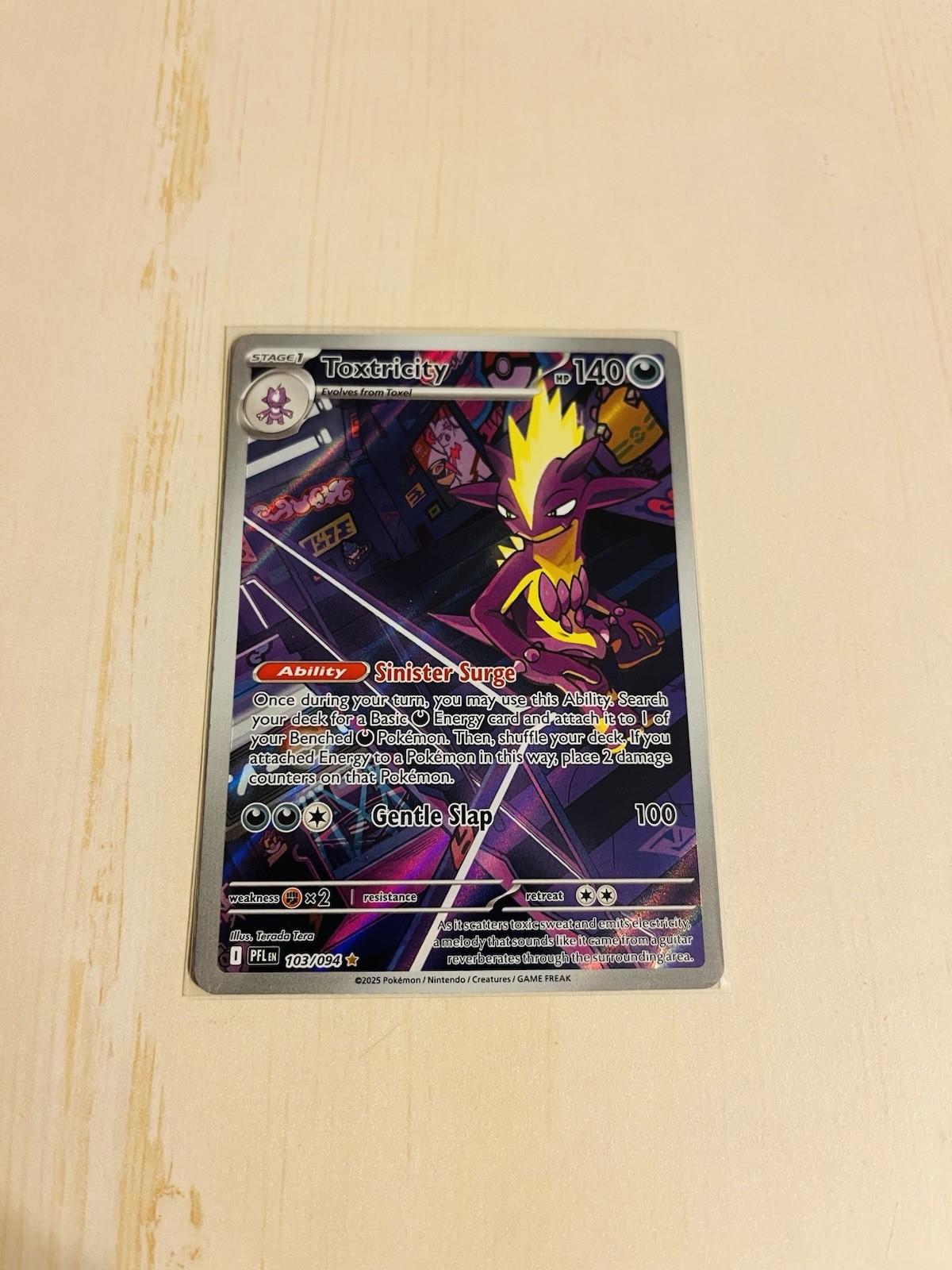 Toxtricity 103/094 Me02: Phantasmal Flames • Near Mint 💎