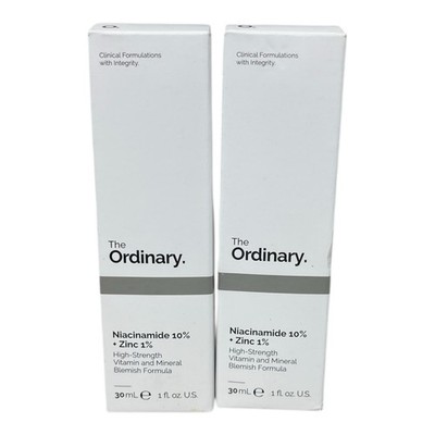 2PC~The Ordinary Niacinamide 10% + Zinc 1% 30ml/1 fl oz