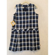 Dennis Uniform Morris Plaid Pinafore Dress H14 Plus Black Girls School Uniform