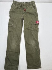 Boys Size 7 Levi s Green Cargo Pants With Elastic Waist Drawstring