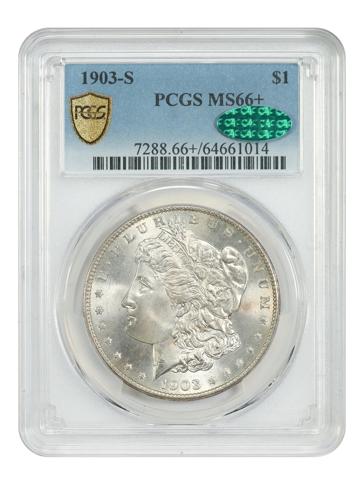 1903-S $1 PCGS/CAC MS66+ - Morgan Dollar - Scarce Date
