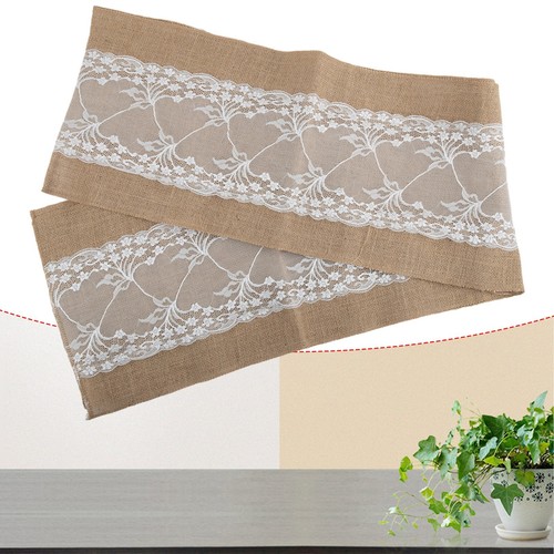 Brand New Table Runner Linen Accessories Festival Natural Jute Replacement - Picture 19 of 48