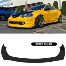 Glossy Black V Style Front Bumper Lip Splitter For Acura Rsx 02-06
