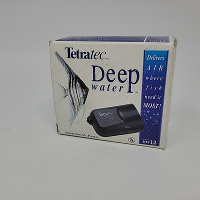 Tetra Tec Aquarium Air Pump Bubbler Deep Water DW12 Will Pump Air to 24'' Depth
