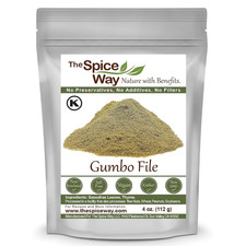 The Spice Way Gumbo File - (4 oz) Made with premium ground Sassafras tree leaves