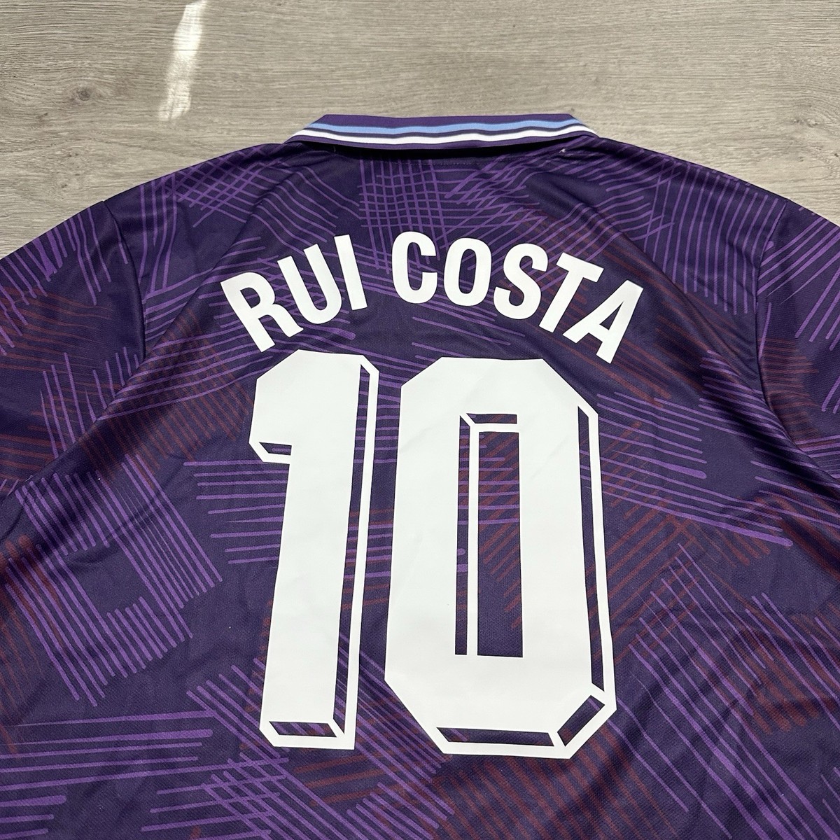 Rui Costa #10 Fiorentina 7up Lotto Purple Home Kit Mens 2XL Futbol
