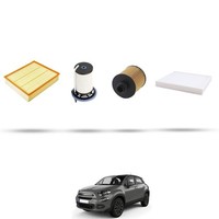 Hoffcar Set Service - 4 Filter FüR Fiat 500X 2.0 Multijet 4X4 110Kw Von 2018