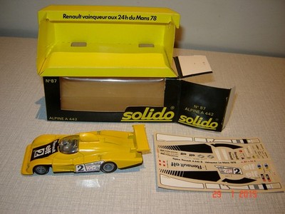 ALPINE RENAULT 442B N°2 LM78 SOLIDO REF 87 NEUF EN BOITE      1/43