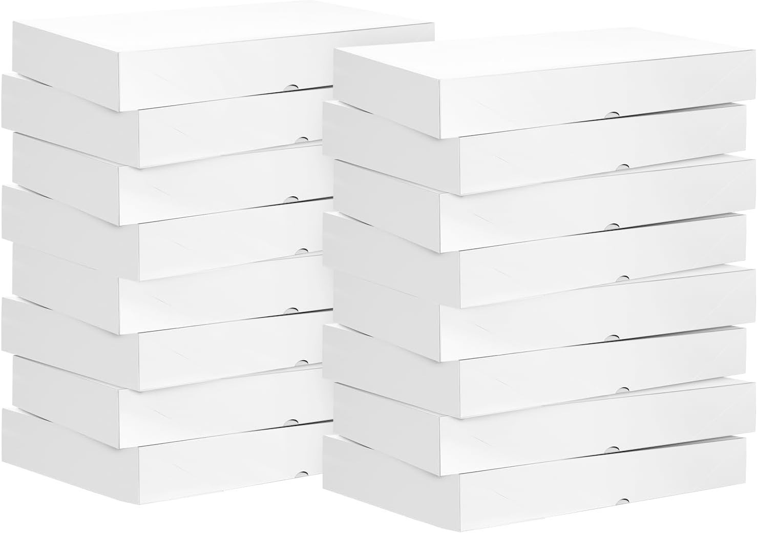 Es With Lids 17 X 11 X 4 Inches Extra Deep White Gift B...