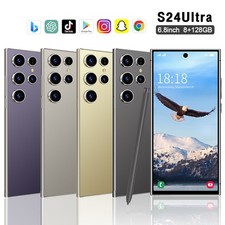 Smartphone S24 Ultra débloqué Android 15 6,8 pouces 8G+128 Go 6800mAh double SIM