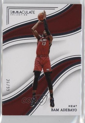 2022-23 Panini Immaculate 26/99 Bam Adebayo #18 0c3