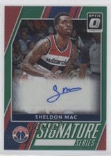 2017 Panini Donruss Optic Signature Series Green Prizm 1/5 Sheldon Mac Auto nd3