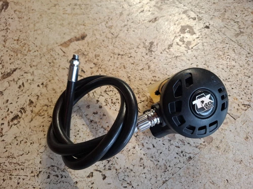 APEKS TX40 2nd Stage Scuba Regulator  Black With Hose 100cm Diving Dive Apex