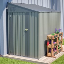4' x 7' Outdoor Storage Shed Tool Storage w/Lockable Door for Garden Tools & Bic