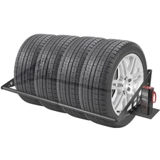 JY PERFORMANCE Wall Tire Rack Adjustable Garage Storage Steel 400 lbs Black