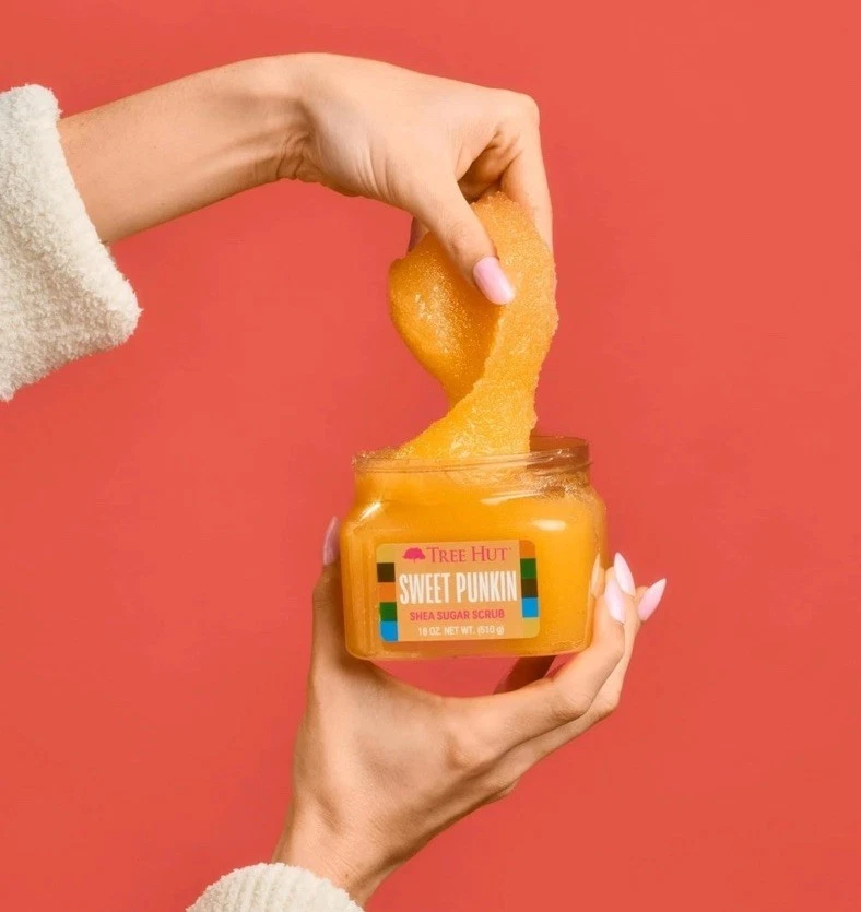 Tree Hut Shea Sugar Scrub Sweet Punkin Exfoliating Body Scrub Removes Dead 18 oz - Image 4 of 4