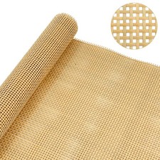 Plastic Rattan Square Webbing Roll, 16'' x 20'', Faux Cane Webbing for DIY Ho...
