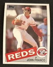 1985 Topps John Franco Baseball Card #417 Reds Pitcher VG O/C