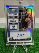 🔥 2023-24 Contenders Optic Ja Morant Silver Veteran Ticket On Card Auto VT-JAM