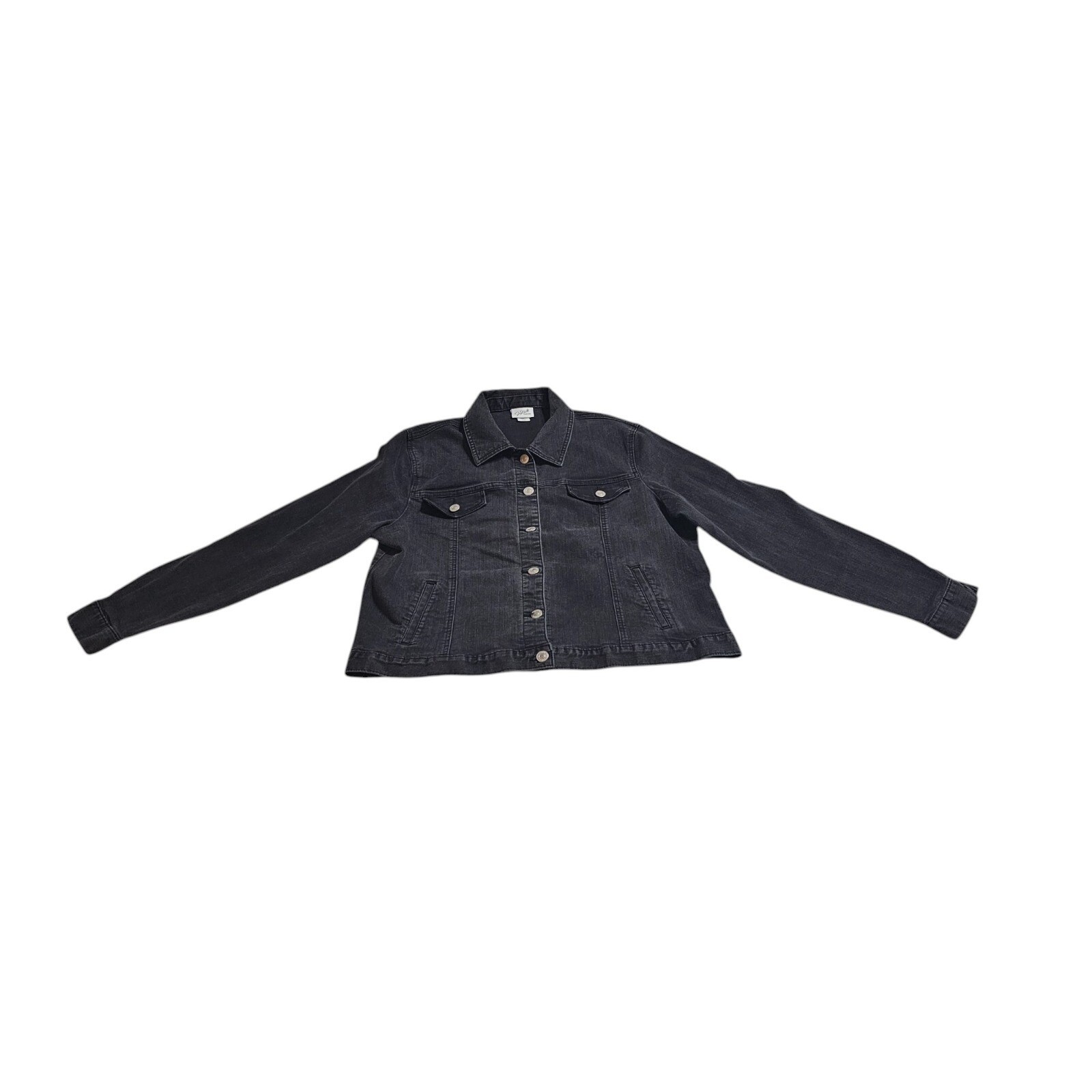 Jaclyn Smith Collection Denim Jacket Button Front… - image 4