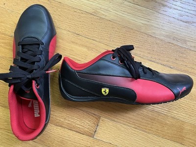 PUMA Scuderia Ferrari Italia Men s Sneakers Black/Red Leather Style 305824 01