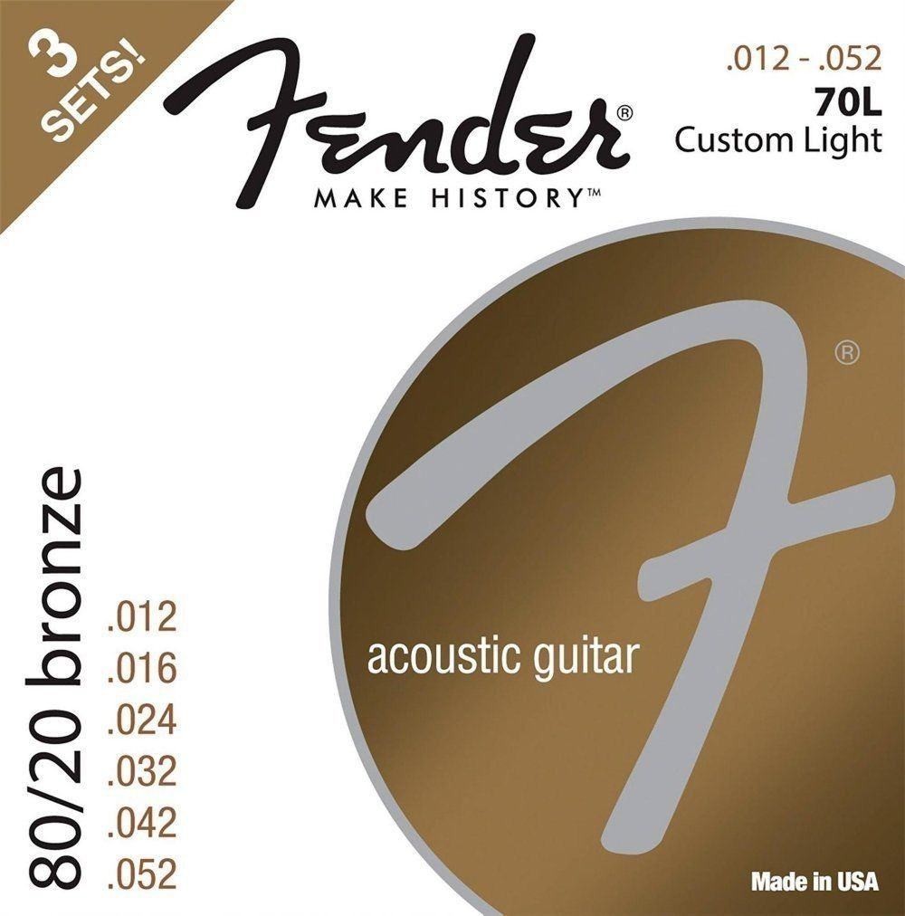 Fender 8020 Bronze Light Gauge 12-52 3 3490₽