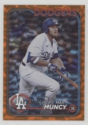 2024 Topps Series 1 Orange Crackle Foil 2/299 Max Muncy #314 1nw5