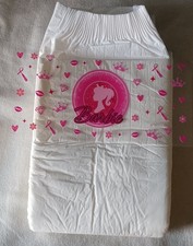 Mega adult disposable ABDL diaper-Barbie READ DESCRIPTION FULLY