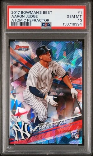 2017 Bowman's Best #1 Aaron Judge Rookie RC Atomic Refractor PSA 10 Gem Mint