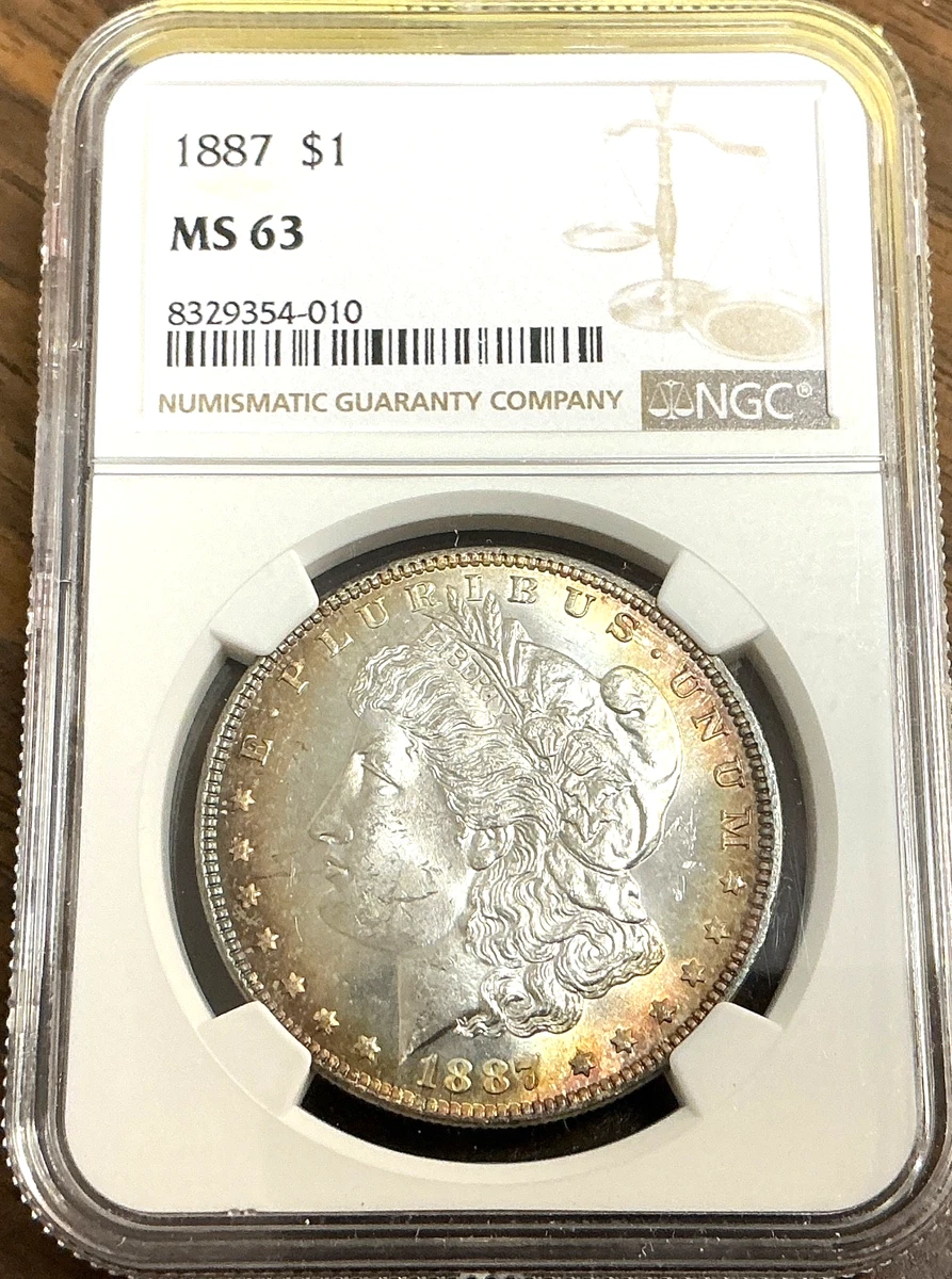 MS 63 Graded 1887 Year Morgan US Dollars (1878-1921) for sale | eBay