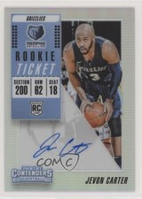 2018 Panini Contenders Premium Edition Silver Prizm Jevon Carter #143 Auto 4t6