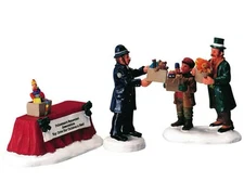 Lemax TOY DRIVE Set of 3 # 42893 Christmas Village Figurine Retired NEW Sealed