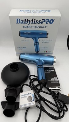Babyliss Pro Nano Titanium Italian High-Speed Falco Dryer | BNT8550, Blue