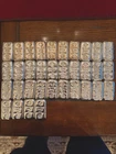 “34x 10oz .999 Silver Fleur de Lis Poured Bars - Rainbow Toned 340oz Bulk Lot!”