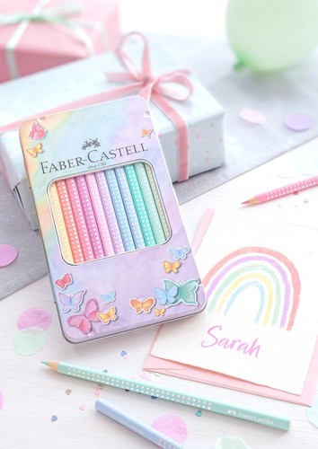 Faber-Castell Sparkle Colour Pencil Pastel Tin (12pc) - Picture 4 of 5