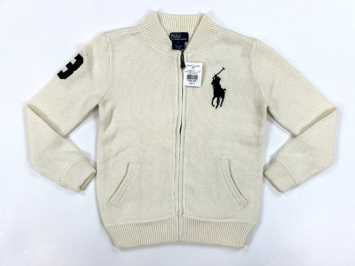 Polo Ralph Lauren Kid's Full Zip Big Pony Sweater Cardigan - 2 color options - - Picture 2 of 7