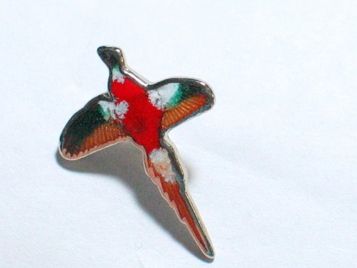 Pheasant Pin Cloisonne Tie Tack Lapel Pin - Picture 5 of 5