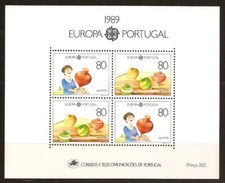 [103] Portugal 1989, Block MNH** Europa CEPT, Children's toys
