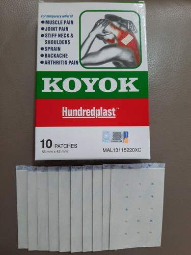Loco Plaster 100 Patches Pain Relieving Patch Medicated Plaster KOYOK Hundredplast ...