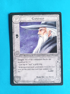 MIDDLE EARTH CCG LOTR WIZARDS LIMITED BLACK BORDER RARE GANDALF | eBay