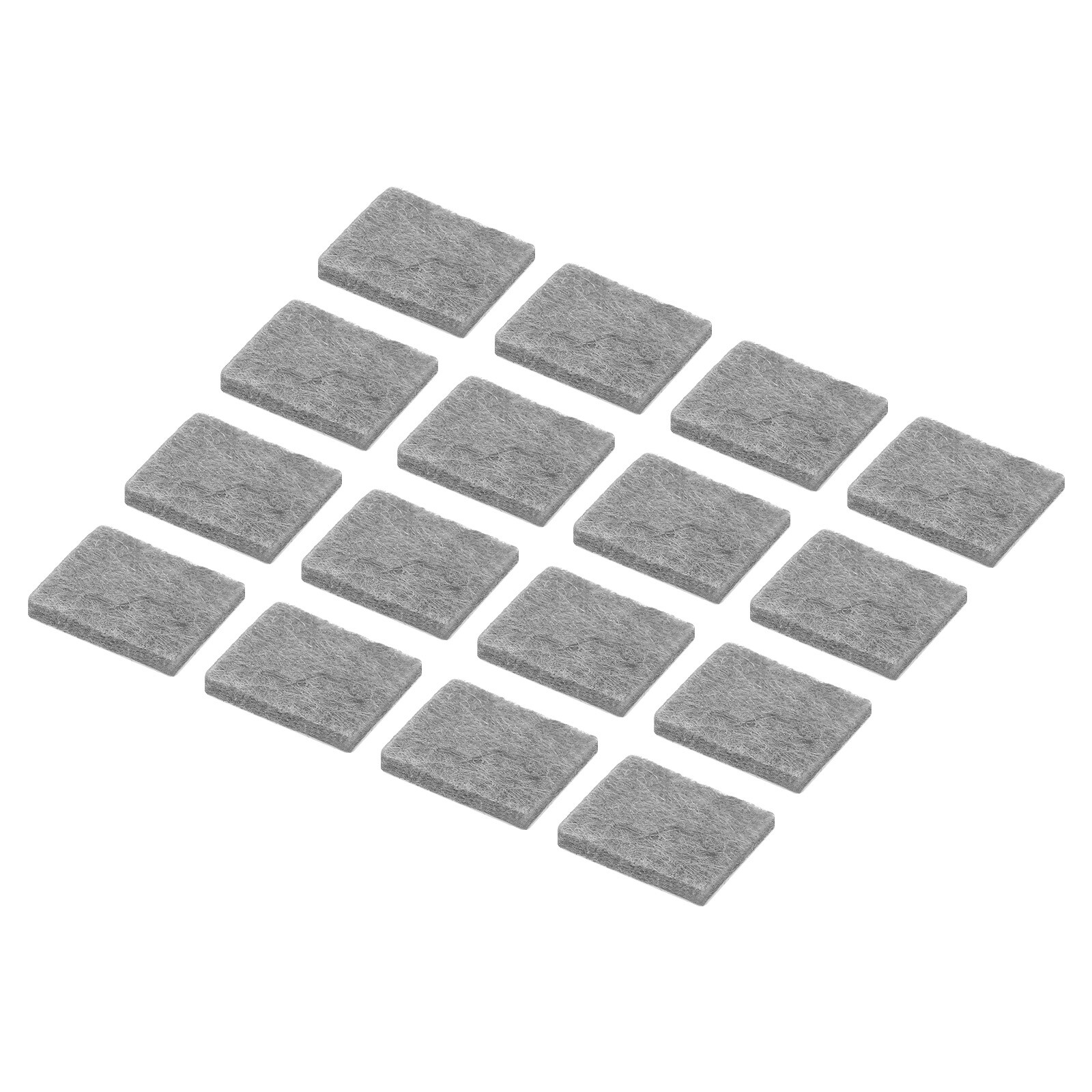 48pcs Felt Furniture Pads, 1 Inch Square Chair Leg Protectors, Grey